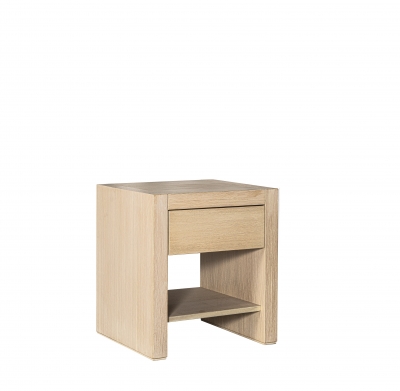 Κομοδίνο ξύλινο Tafta/DRS 45x40xΥ.50cm με 1 Συρτάρι Ράφι*